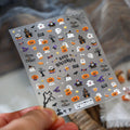 Halloween Pumpkin Embossed Nail Art Stickers