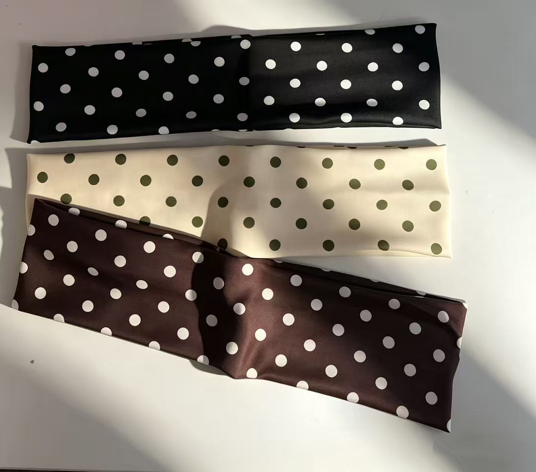 Elastic Polka Dot Sports Cute Headband