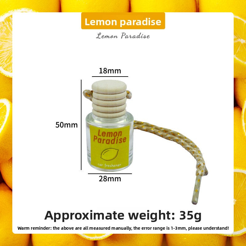 Scented Car Aromatherapy Glass Bottle Perfume Hanging Air Freshener