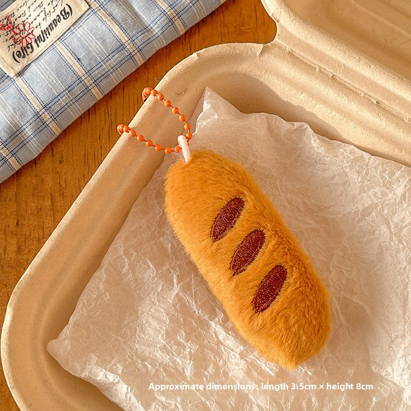 Food Themed Plush Keychain Accessories