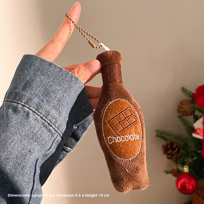 Food Themed Plush Keychain Accessories