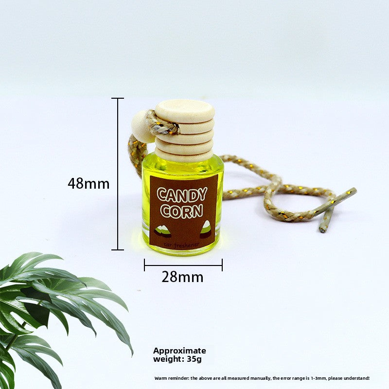 Scented Car Aromatherapy Glass Bottle Perfume Hanging Air Freshener