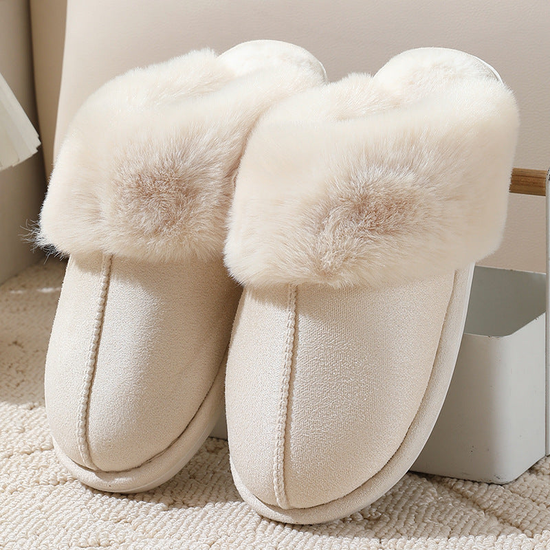 Plush Comfy Home Cotton Slippers