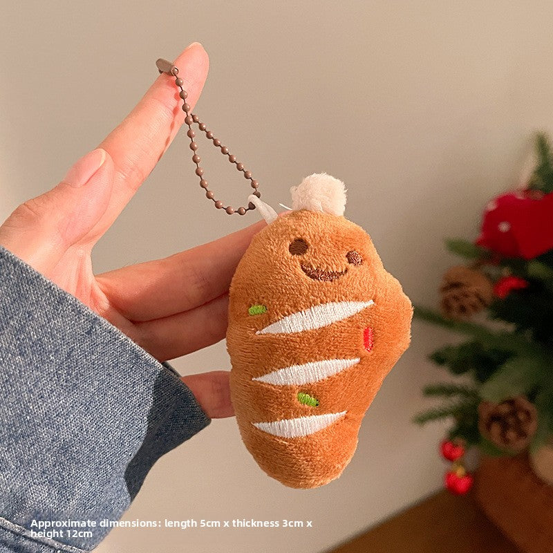 Food Themed Plush Keychain Accessories
