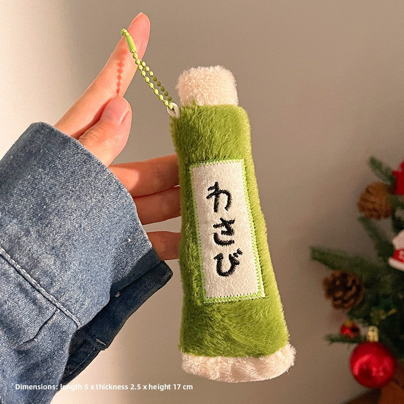 Food Themed Plush Keychain Accessories