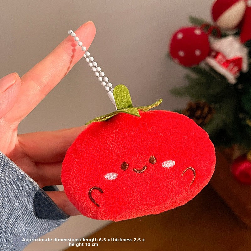 Food Themed Plush Keychain Accessories