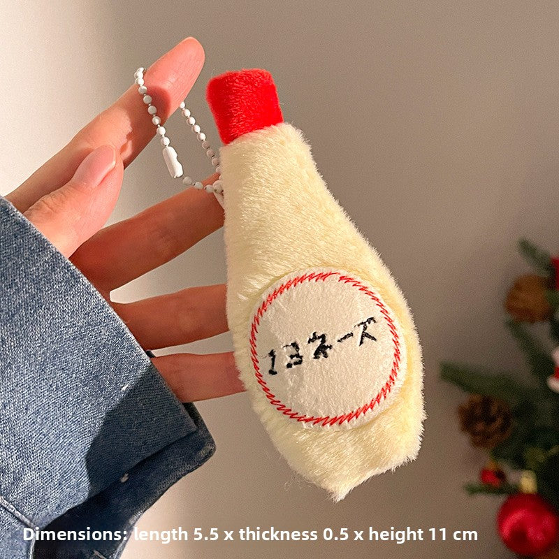 Food Themed Plush Keychain Accessories