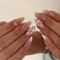 3D Flower Nail Art Press on Nails