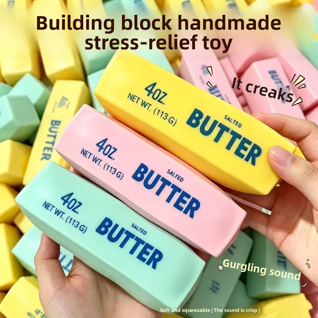 Building Block Squeeze Butter Stick Toy