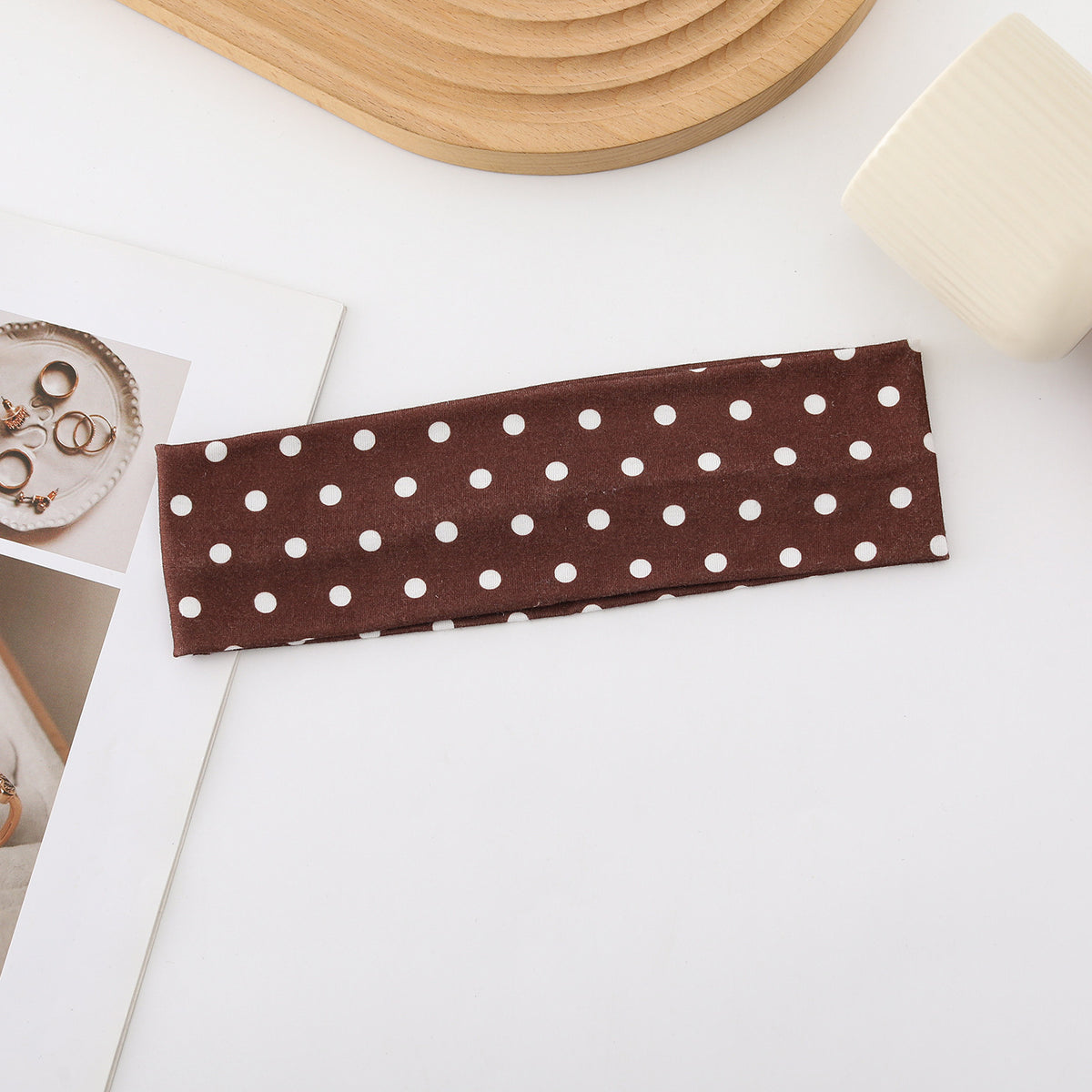 Elastic Polka Dot Sports Cute Headband