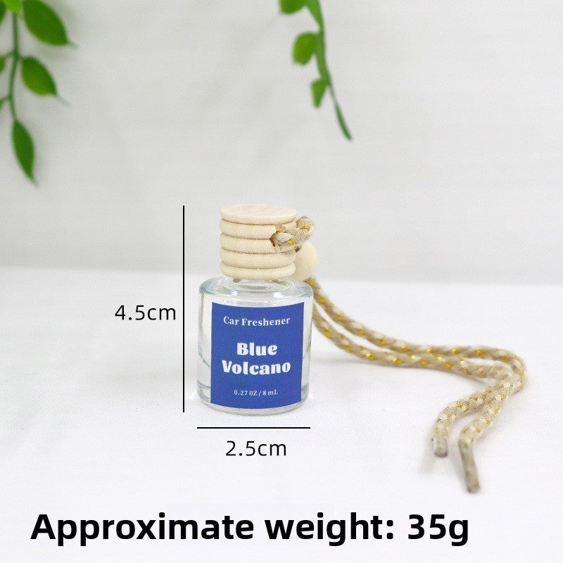 Scented Car Aromatherapy Glass Bottle Perfume Hanging Air Freshener