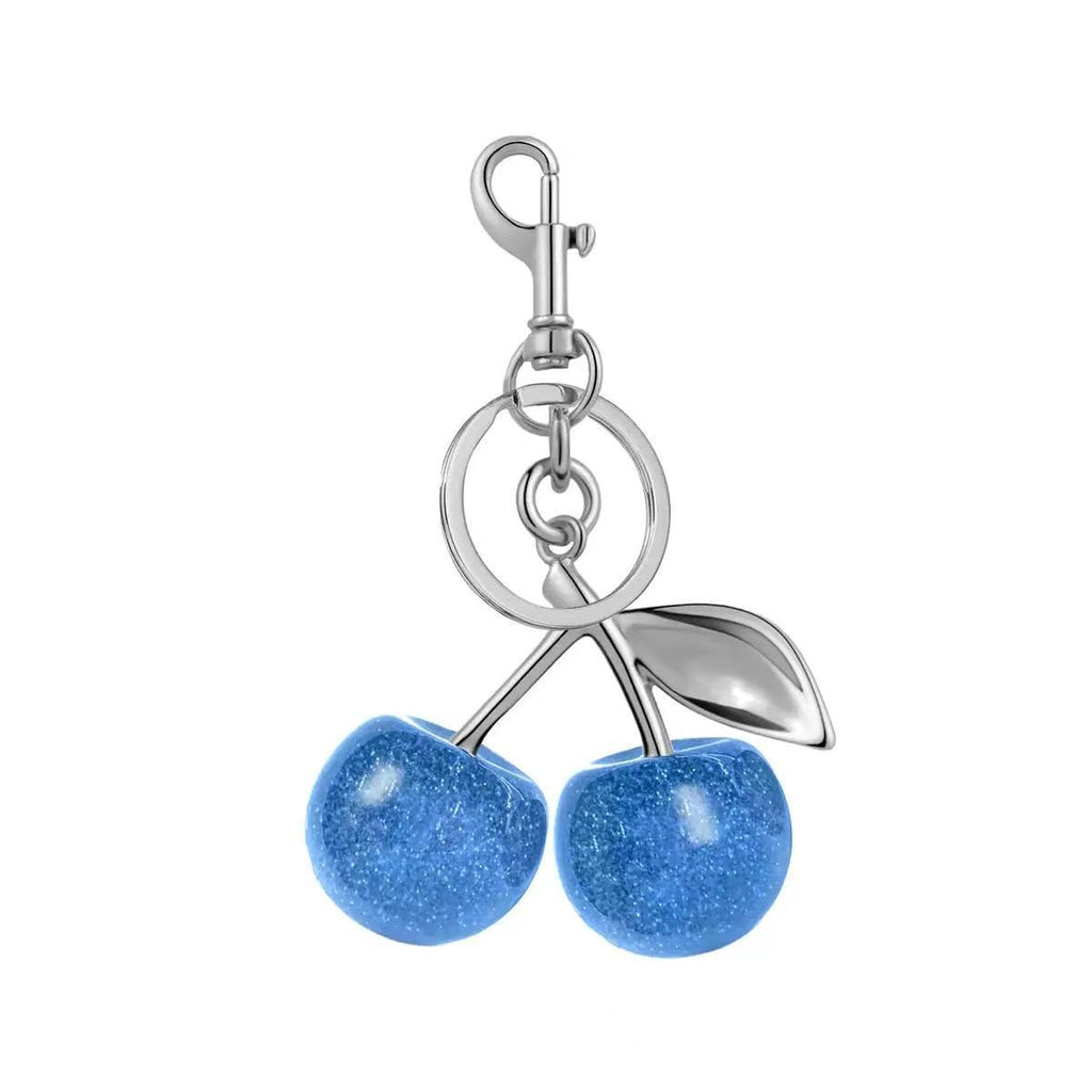Cherry Keychain Bag Charm Metal Pendant