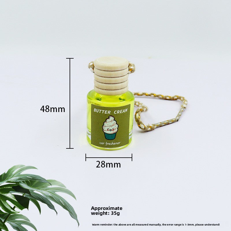 Scented Car Aromatherapy Glass Bottle Perfume Hanging Air Freshener