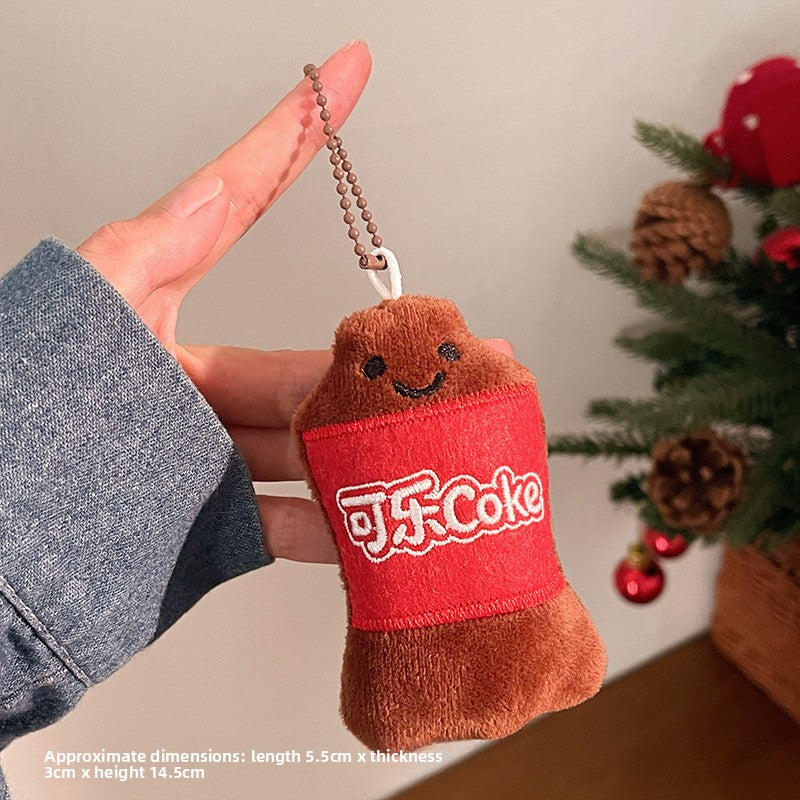 Food Themed Plush Keychain Accessories