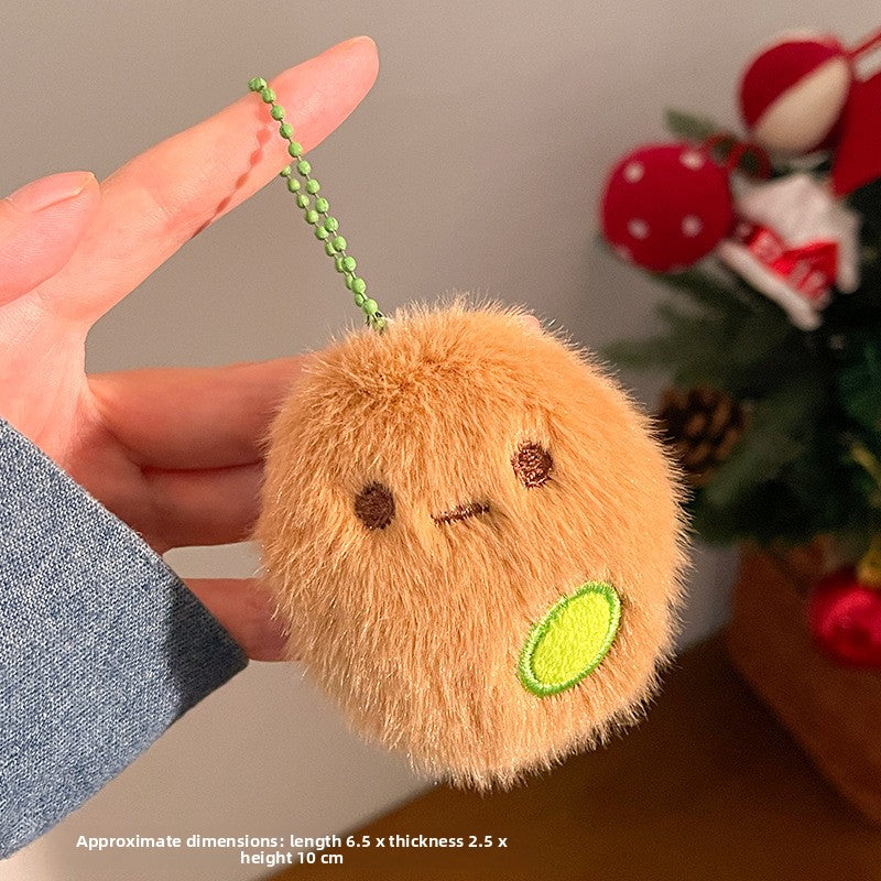Food Themed Plush Keychain Accessories