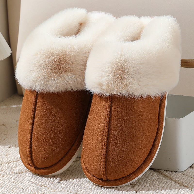 Plush Comfy Home Cotton Slippers