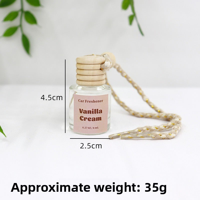 Scented Car Aromatherapy Glass Bottle Perfume Hanging Air Freshener