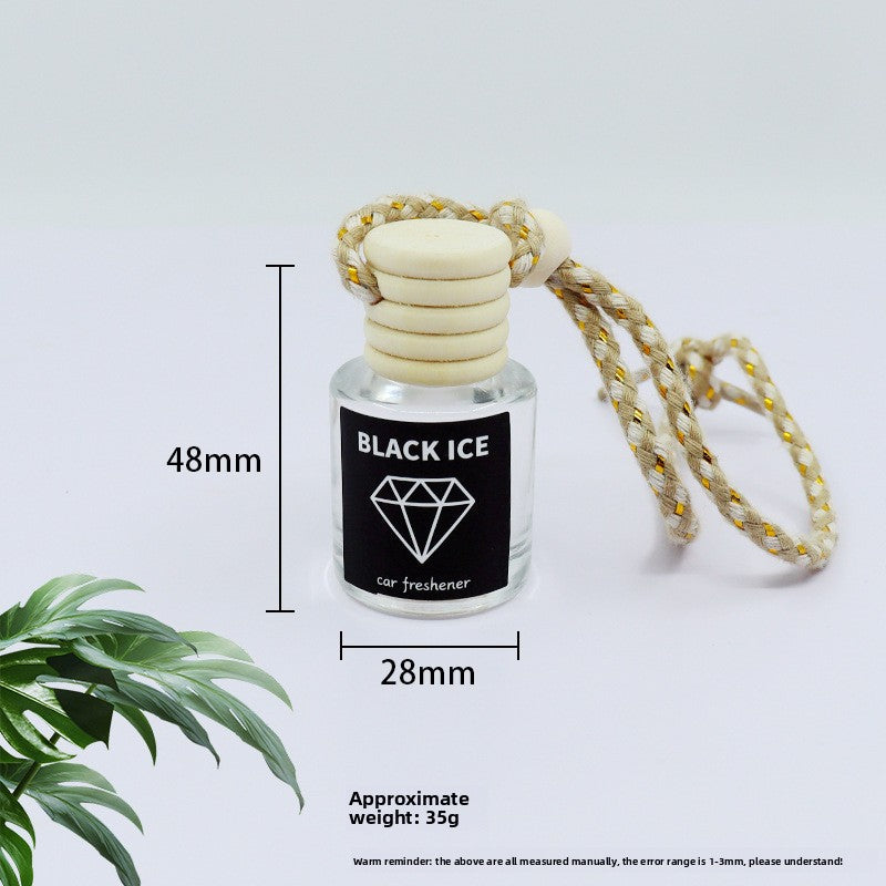 Scented Car Aromatherapy Glass Bottle Perfume Hanging Air Freshener