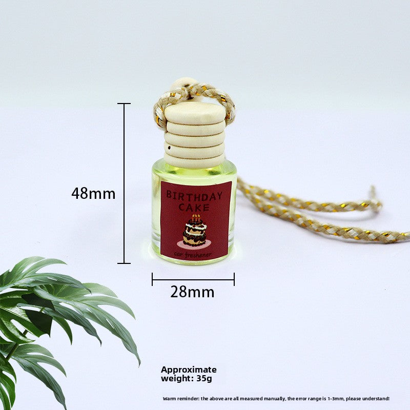 Scented Car Aromatherapy Glass Bottle Perfume Hanging Air Freshener