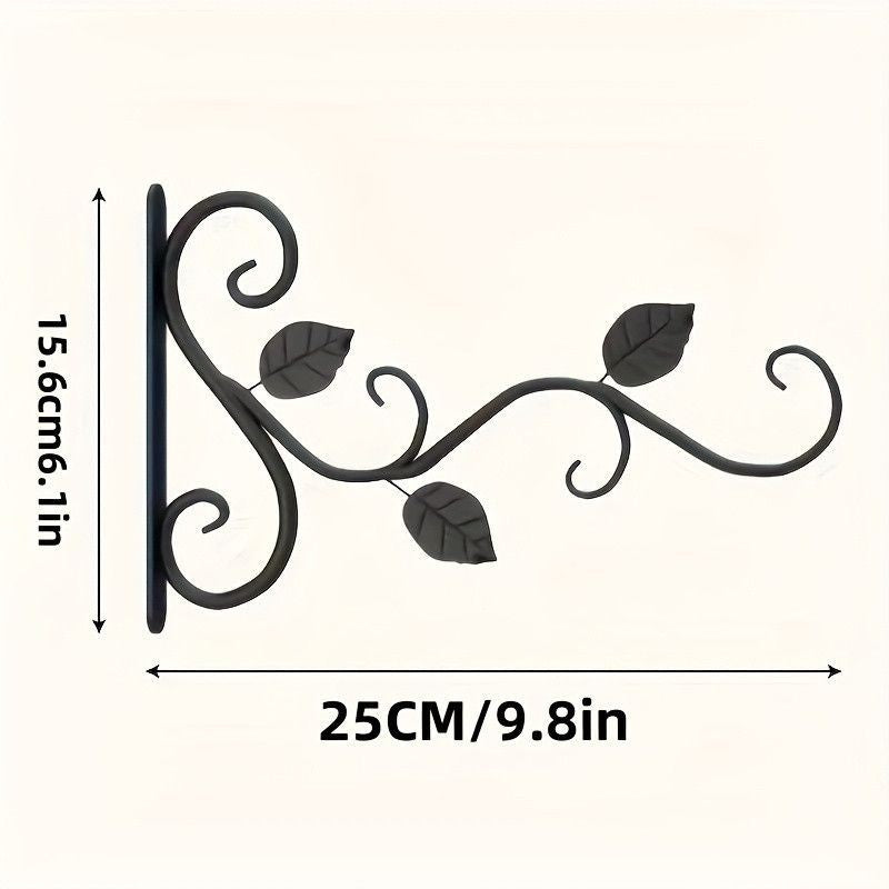 Wall Mounted Iron Flower Basket for Home Decor