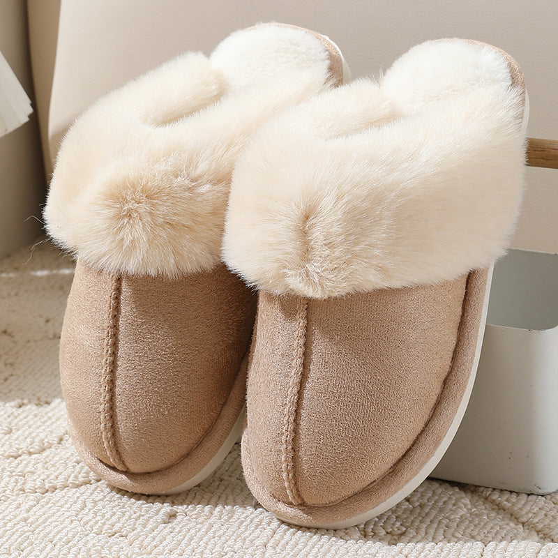 Plush Comfy Home Cotton Slippers