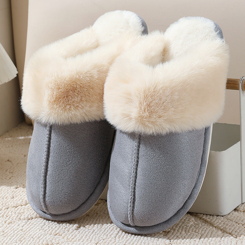 Plush Comfy Home Cotton Slippers