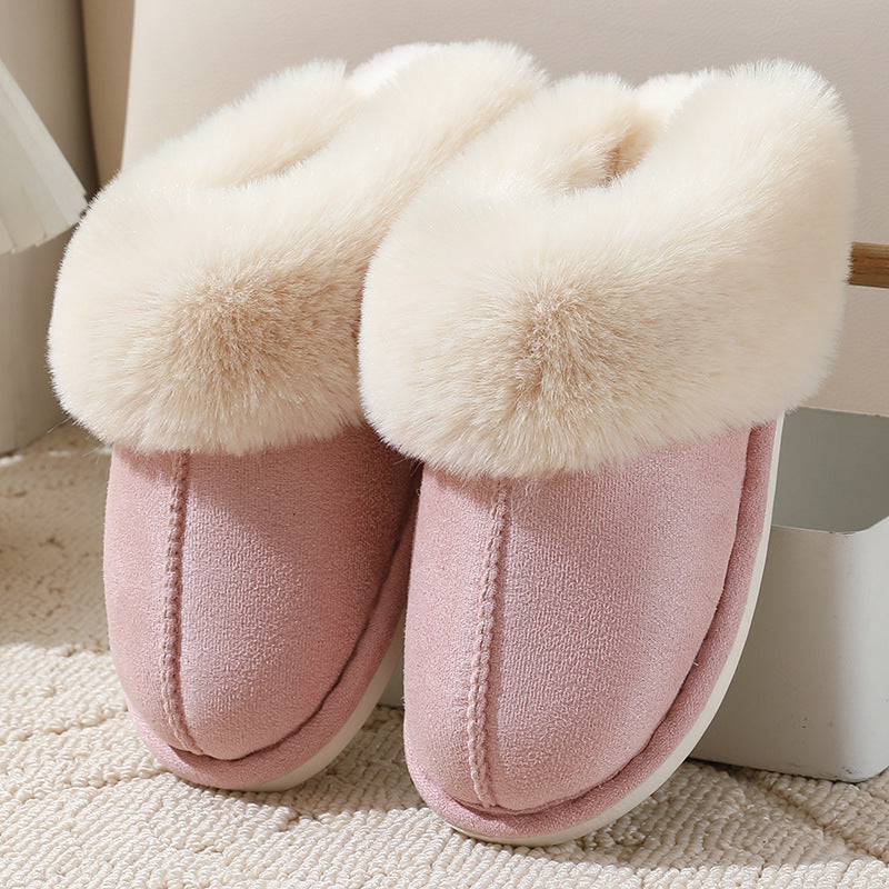 Plush Comfy Home Cotton Slippers