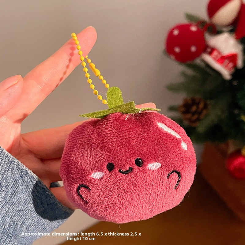 Food Themed Plush Keychain Accessories