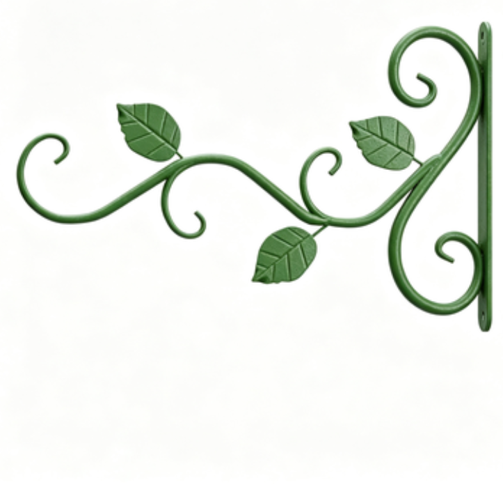 Wall Mounted Iron Flower Basket for Home Decor