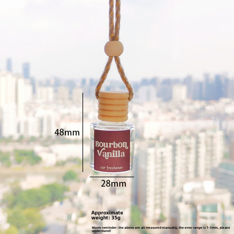 Scented Car Aromatherapy Glass Bottle Perfume Hanging Air Freshener